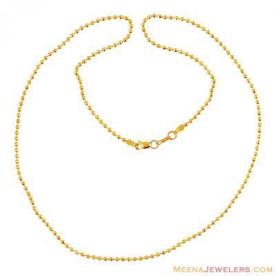 Fancy 22k Gold Balls Chain(20 in) ( 22Kt Gold Fancy Chains )