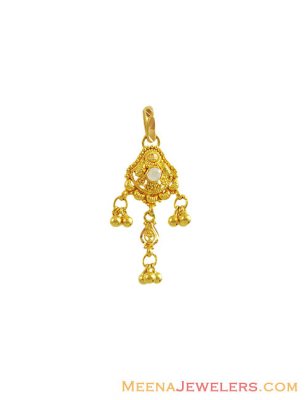 22K Fancy Gold Indian Pendant ( Fancy Pendants )