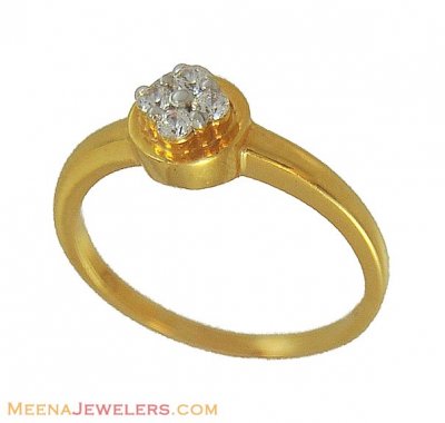 22K Star Signity Ring  ( Ladies Signity Rings )