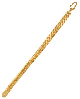 22Kt Gold Fancy Bracelet ( Men`s Bracelets )