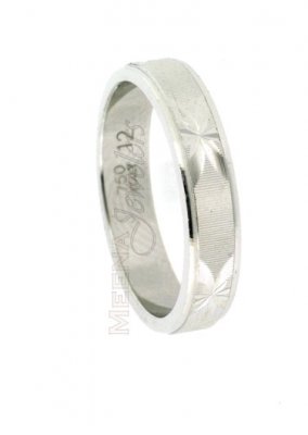 18K White Gold Designer Wedding Band ( Wedding Bands )