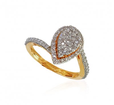 18k Yellow Gold Diamond Ring ( Diamond Rings )