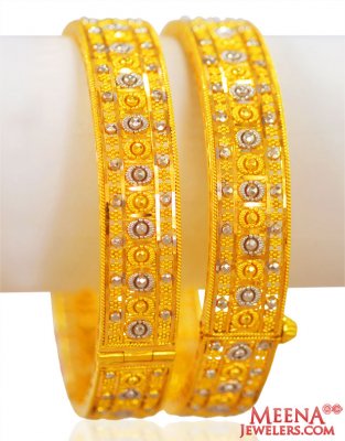 22k Gold Two Tone Kada  ( Kadas )