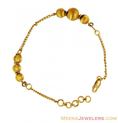 Fancy Ball Beads Bracelet 22K  ( Ladies Bracelets )