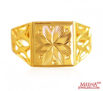 22 Karat Gold Mens Ring ( Mens Gold Ring )