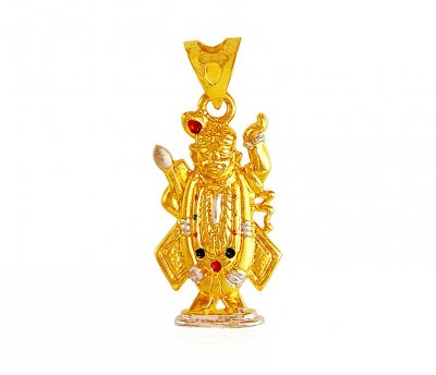 22k Lord Shrinathji Pendant ( Ganesh, Laxmi and other God Pendants )