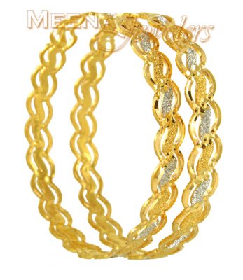 22Karat Gold 2Tone Bangles ( Two Tone Bangles )