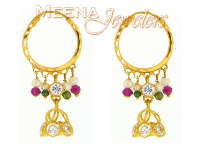 22 Kt Gold Hoop Earrings ( Hoop Earrings )