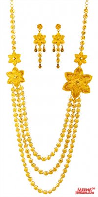 22k Yellow Gold  Necklace Set ( 22 Kt Gold Sets )