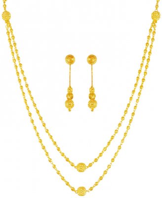 22K Gold Layered  Necklace Set  ( Light Sets )