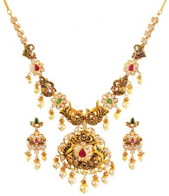 22kt Gold Necklace Set  ( Gold Designer Sets )