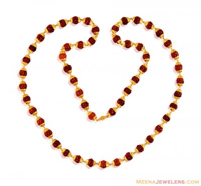 22K Gold Rudraksha Mala ( Men`s Gold Chains )
