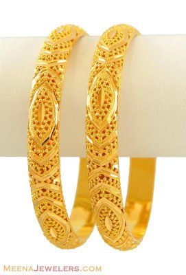 22k Gold Bangles (2 pcs) ( Gold Bangles )