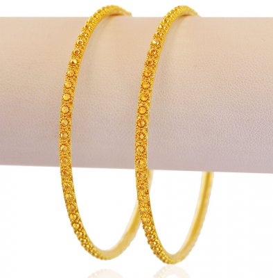 22K Gold Bangles 2PCs ( Gold Bangles )