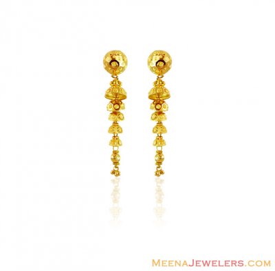 22K Layered Chandelier Earrings ( Long Earrings )