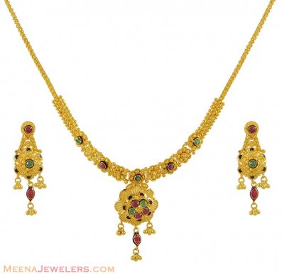 22K Designer Necklace Set ( 22 Kt Gold Sets )