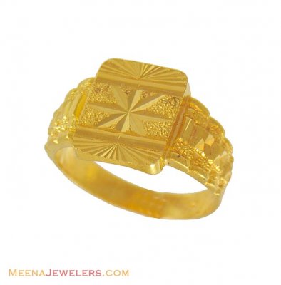 22k Exquisite Mens Gold Ring ( Mens Gold Ring )
