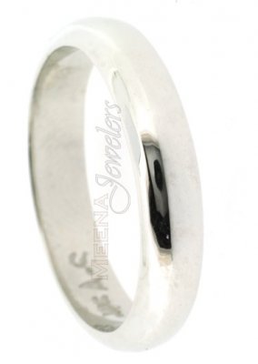 18 Kt White Gold Wedding Band ( Wedding Bands )