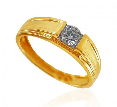 18K Gold Fancy Diamond Ring ( Diamond Rings )