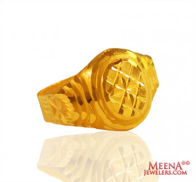 22Kt Gold Mens Ring ( Mens Gold Ring )