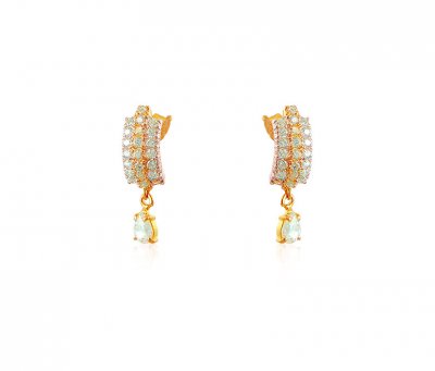 Fancy 22K Gold Earrings ( Signity Earrings )