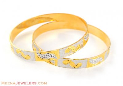 Two tone laser bangles ( Two Tone Bangles )