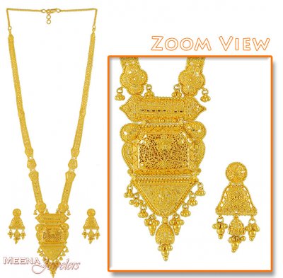 22Kt Bridal Necklace Set ( Bridal Necklace Sets )