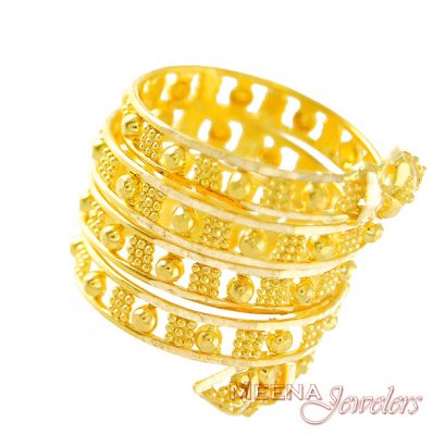 22Kt Gold Filigree Ring ( Ladies Gold Ring )