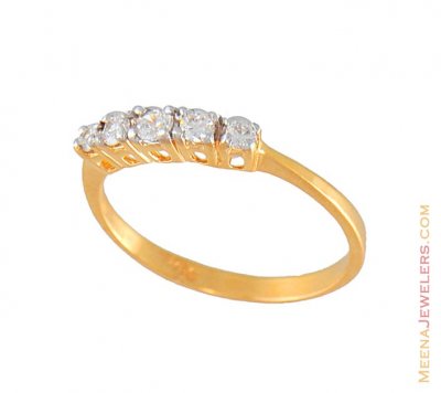 22Kt Gold Ladies Signity Ring ( Ladies Signity Rings )