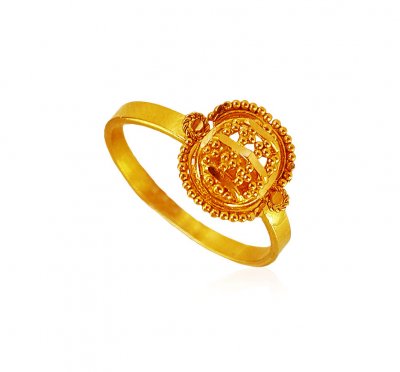 22kt Gold Baby Girl Ring ( 22Kt Baby Rings )