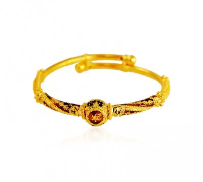 22k Gold Meenakari Kids Bangle ( Baby Bangles )