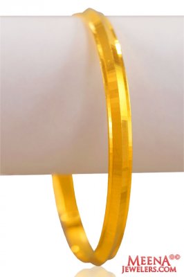 22 Karat Gold Mens Punjabi Kada ( Mens Gold Kada )