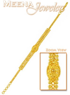 22Kt Gold Filigree Work Bracelet ( 22Kt Baby Bracelets )