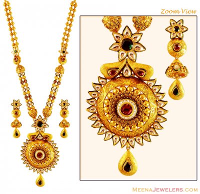 22K Gold Patta Haar Set ( Bridal Necklace Sets )