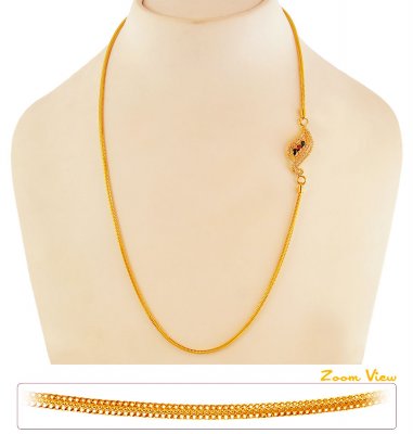 22K Gold Signity Pendant Chain ( 22Kt Gold Fancy Chains )