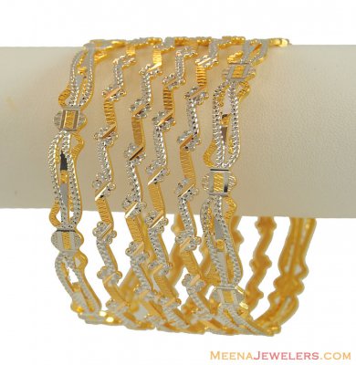 22K Laser Bangles Set ( Set of Bangles )