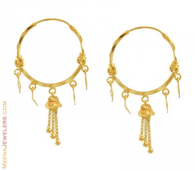 22k Hoop Earrings ( Hoop Earrings )