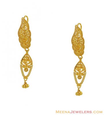 Fancy Hook Earrings ( 22Kt Gold Fancy Earrings )