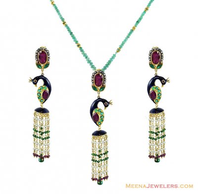 Nizam Pendant Set ( Diamond Victorian Jewelry )