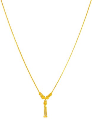 22K Gold Light Necklace ( 22Kt Gold Fancy Chains )