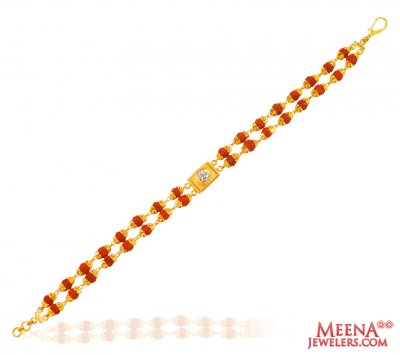 22k Gold Rudraksh Bracelet  ( Men`s Bracelets )