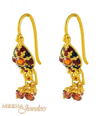 22Kt Gold Earrings ( 22Kt Gold Fancy Earrings )