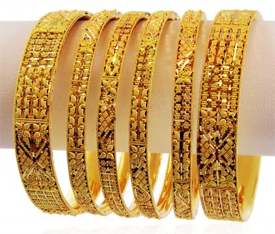 Indian Bangles 22K Gold ( Set of Bangles )