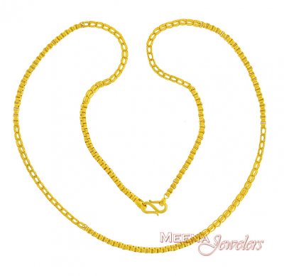 22K Gold Chain (18 Inch) ( Men`s Gold Chains )