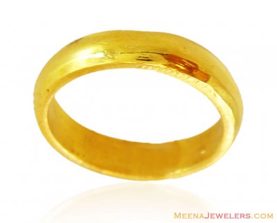 Gold Wedding Band Unisex 22k  ( Wedding Bands )