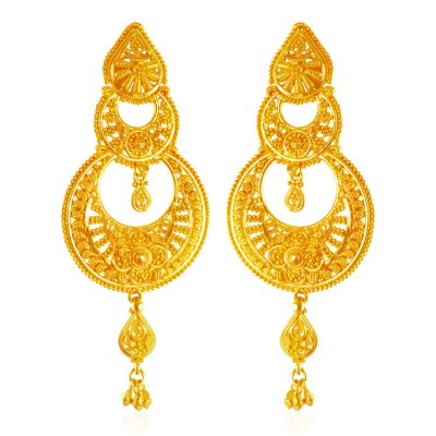 22k Gold Long Earrings ( Long Earrings )