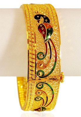 22kt Gold Peacock Kada(1PC)  ( Kadas )