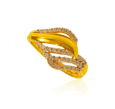 22 Kt Gold Signity Ring ( Ladies Signity Rings )