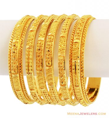 Designer Filigree Bangle Set(6 Pcs) ( Set of Bangles )