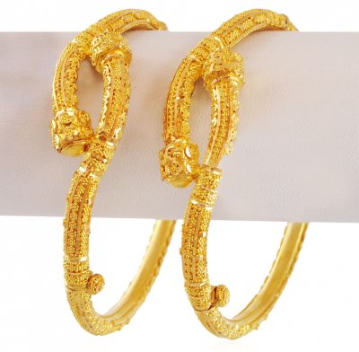 22K Gold Traditional Kada (2PC) ( Kadas )